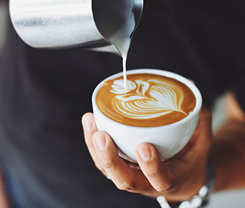 latte Pouring a latte